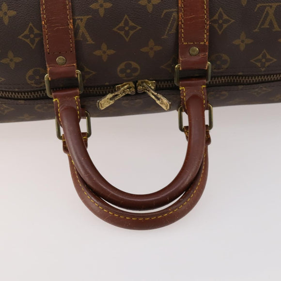 LOUIS VUITTON Monogram Keepall Bandouliere 45 Boston Bag M41418 LV Auth bs33409
