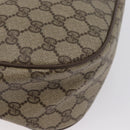 GUCCI GG Supreme Web Sherry Line Bag PVC Beige Gold 56 02 032 Auth bs33419-17