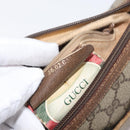 GUCCI GG Supreme Web Sherry Line Bag PVC Beige Gold 56 02 032 Auth bs33419-12