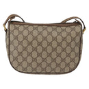 GUCCI GG Supreme Web Sherry Line Bag PVC Beige Gold 56 02 032 Auth bs33419-2