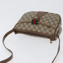 GUCCI GG Supreme Web Sherry Line Bag PVC Beige Gold 56 02 032 Auth bs33419-6