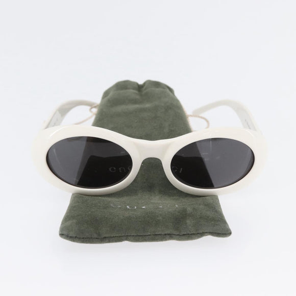 GUCCI Sunglasses plastic White Auth bs33421