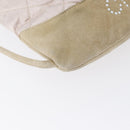 CHANEL Rugzak Satijn Wit Zilverkleurige CC Auth bs33422-16