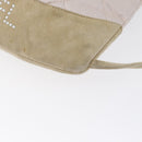 CHANEL Rugzak Satijn Wit Zilverkleurige CC Auth bs33422-17