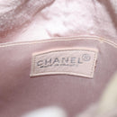 CHANEL Rugzak Satijn Wit Zilverkleurige CC Auth bs33422-22