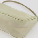 PRADA Accessoire-Etui Nylon Beige Silber Auth bs33423-14