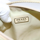PRADA Accessoire-Etui Nylon Beige Silber Auth bs33423-19