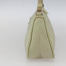 PRADA Accessoire-Etui Nylon Beige Silber Auth bs33423-4