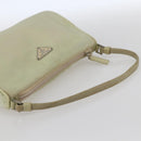 PRADA Accessoire-Etui Nylon Beige Silber Auth bs33423-7