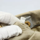 PRADA Canapa PM Hand Bag Canvas 2way Gray Gold Auth bs33424-12