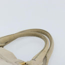 PRADA Canapa PM Hand Bag Canvas 2way Gray Gold Auth bs33424-8