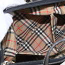 Burberrys Hand Bag Leather Black Gold Auth bs33429-21