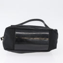 GUCCI Bambus Umhängetasche Nylon 2-Wege Schwarz Silber 000 2404 0509 Auth bs33431-11