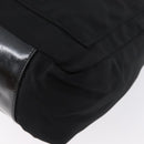 GUCCI Bambus Umhängetasche Nylon 2-Wege Schwarz Silber 000 2404 0509 Auth bs33431-13