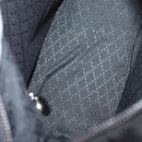 GUCCI Bambus Umhängetasche Nylon 2-Wege Schwarz Silber 000 2404 0509 Auth bs33431-19