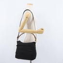 GUCCI Bambus Umhängetasche Nylon 2-Wege Schwarz Silber 000 2404 0509 Auth bs33431-26