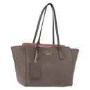 GUCCI Tote Bag Leather Brown Gold 354408 Auth bs33432-1