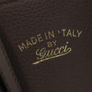 GUCCI Tote Bag Leather Brown Gold 354408 Auth bs33432-18