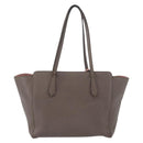 GUCCI Tote Bag Leather Brown Gold 354408 Auth bs33432-2