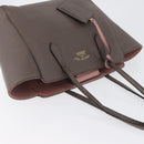 GUCCI Tote Bag Leather Brown Gold 354408 Auth bs33432-6