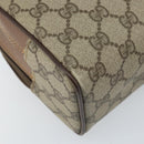 GUCCI GG Supreme Clutch Bag PVC Leather Beige Gold 014 58 6086 Auth bs33434-16