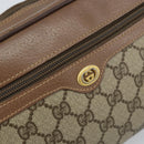 GUCCI GG Supreme Clutch Bag PVC Leather Beige Gold 014 58 6086 Auth bs33434-17