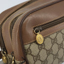 GUCCI GG Supreme Clutch Bag PVC Leather Beige Gold 014 58 6086 Auth bs33434-18