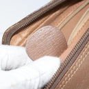 GUCCI GG Supreme Clutch Bag PVC Leather Beige Gold 014 58 6086 Auth bs33434-12
