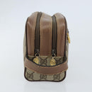 GUCCI GG Supreme Clutch Bag PVC Leather Beige Gold 014 58 6086 Auth bs33434-4