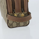 GUCCI GG Supreme Clutch Bag PVC Leather Beige Gold 014 58 6086 Auth bs33434-7