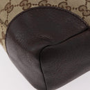 GUCCI GG Canvas Shoulder Bag Beige Silver 114273 Auth bs33435-17