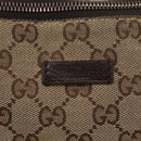 GUCCI GG Canvas Shoulder Bag Beige Silver 114273 Auth bs33435-18
