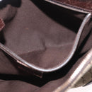 GUCCI GG Canvas Shoulder Bag Beige Silver 114273 Auth bs33435-23