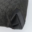 GUCCI GG Canvas Tote Bag Black Silver 28893 Auth bs33436-17