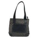 GUCCI GG Canvas Tote Bag Black Silver 28893 Auth bs33436-13