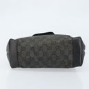 GUCCI GG Canvas Tote Bag Black Silver 28893 Auth bs33436-5