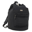GUCCI Backpack Nylon Black Silver 019 0585 Auth bs33437-1