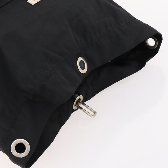 GUCCI Backpack Nylon Black Silver 019 0585 Auth bs33437