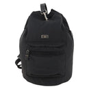 GUCCI Backpack Nylon Black Silver 019 0585 Auth bs33437-2