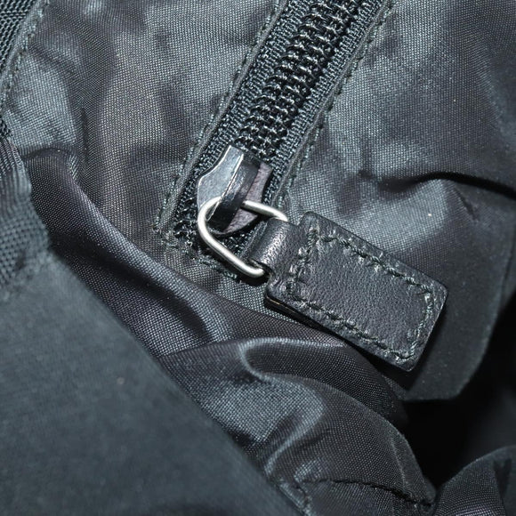 GUCCI Backpack Nylon Black Silver 019 0585 Auth bs33437