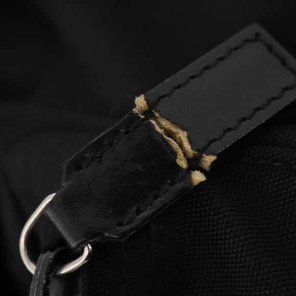 GUCCI Backpack Nylon Black Silver 019 0585 Auth bs33437