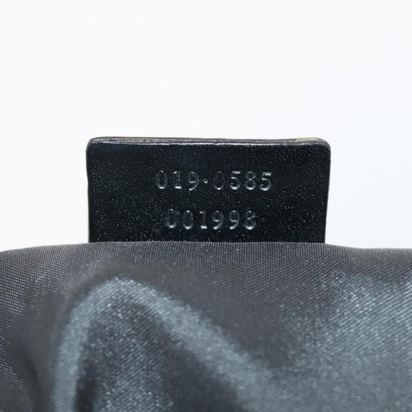 GUCCI Backpack Nylon Black Silver 019 0585 Auth bs33437