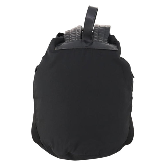 GUCCI Backpack Nylon Black Silver 019 0585 Auth bs33437