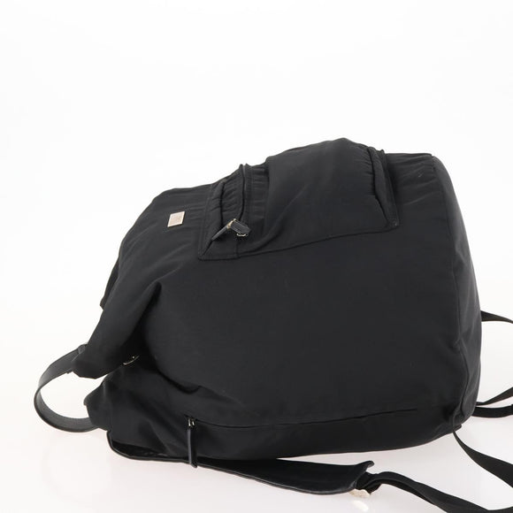 GUCCI Backpack Nylon Black Silver 019 0585 Auth bs33437