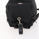 GUCCI Backpack Nylon Black Silver 019 0585 Auth bs33437-6