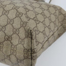 GUCCI GG Supreme Tote Bag PVC Beige Silver 181086 Auth bs33438-15