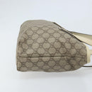 GUCCI GG Supreme Tote Bag PVC Beige Silver 181086 Auth bs33438-3