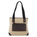 GUCCI Tote Bag Nylon Beige Silver 28893 Auth bs33439-13