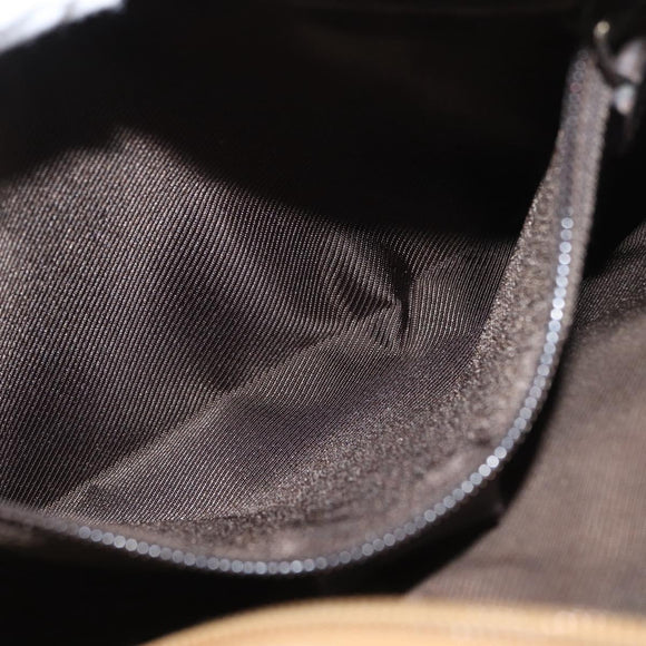 GUCCI Tote Bag Nylon Beige Silver 28893 Auth bs33439