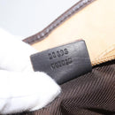 GUCCI Tote Bag Nylon Beige Silver 28893 Auth bs33439-12